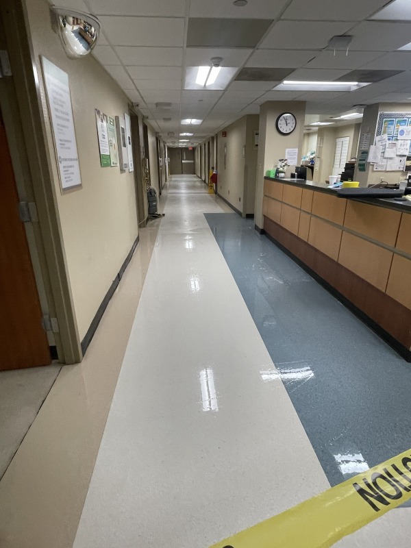 Scheduled floor maintenance program